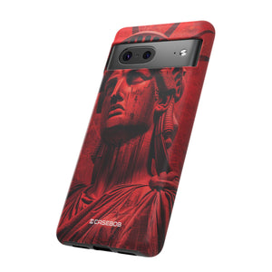 Red Liberty Revolution | Protective Phone Case for Google Pixel