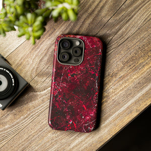 Crimson Splatter Dynamic - Protective Phone Case