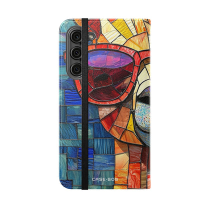 Sunglass Llama Mosaic - Samsung S23+ Case - Wallet