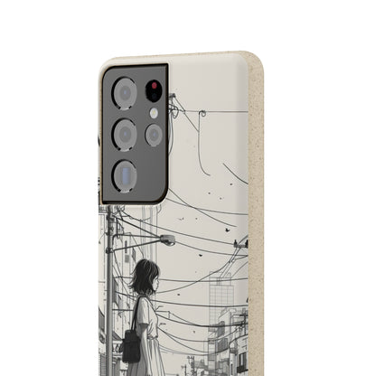 Urban Solitude Sketch | Biodegradable Phone Case