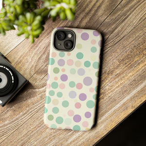 Polka Dot Pastel Harmony - Protective Phone Case