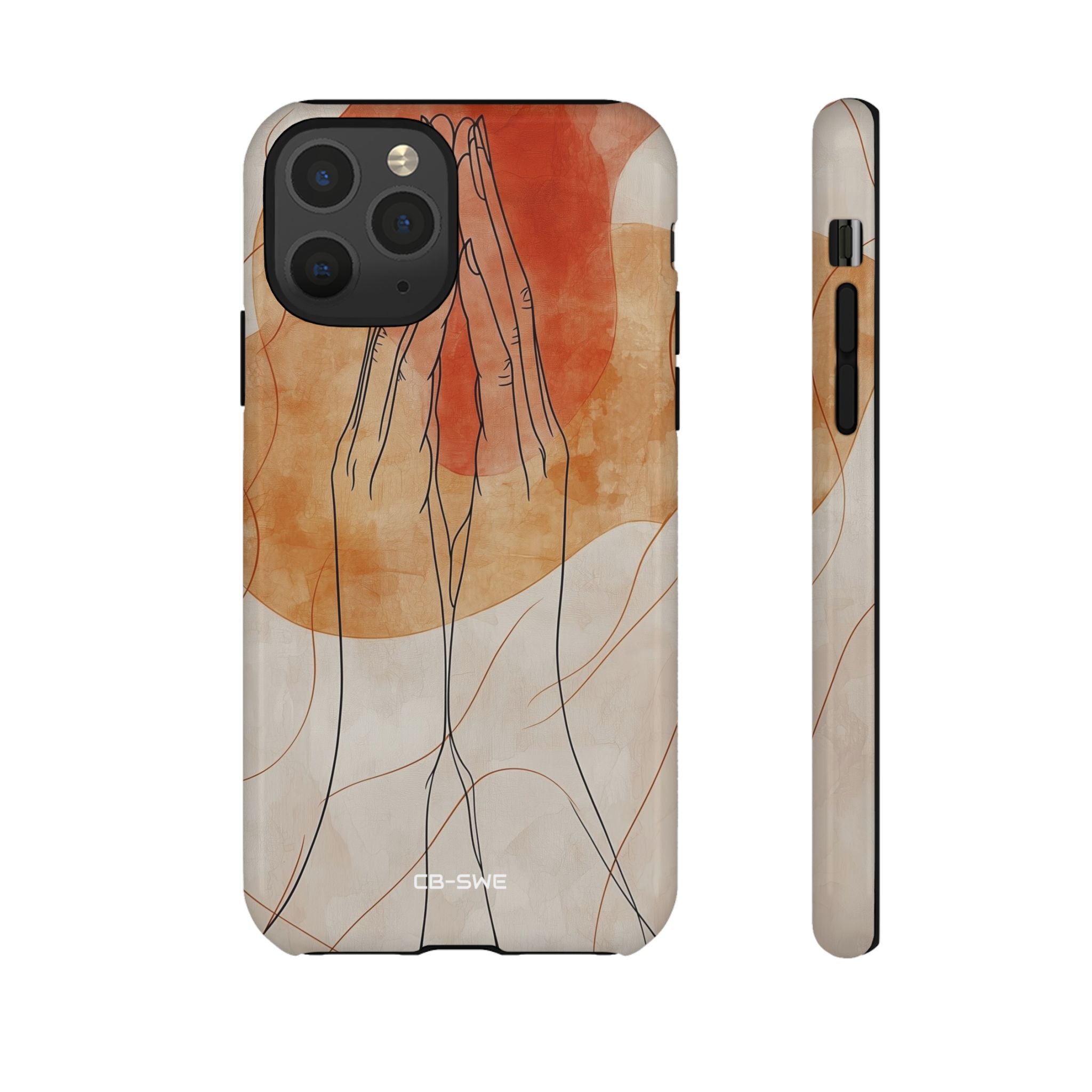 Hands Embrace Light - iPhone Case