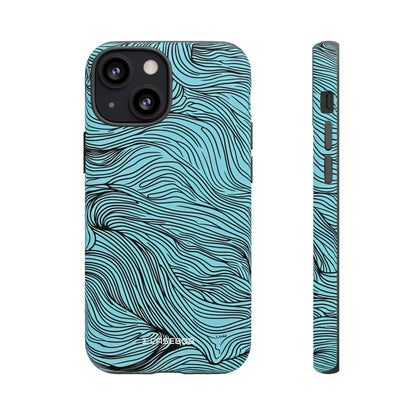 Wavy Serenity | Protective Phone Case for iPhone