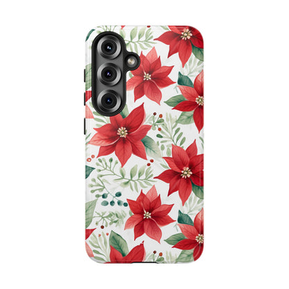 Poinsettias Bloom Bright - Samsung Case