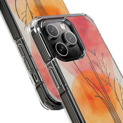 Curved Stem Sunset iPhone 14 Pro Max Case - Impact