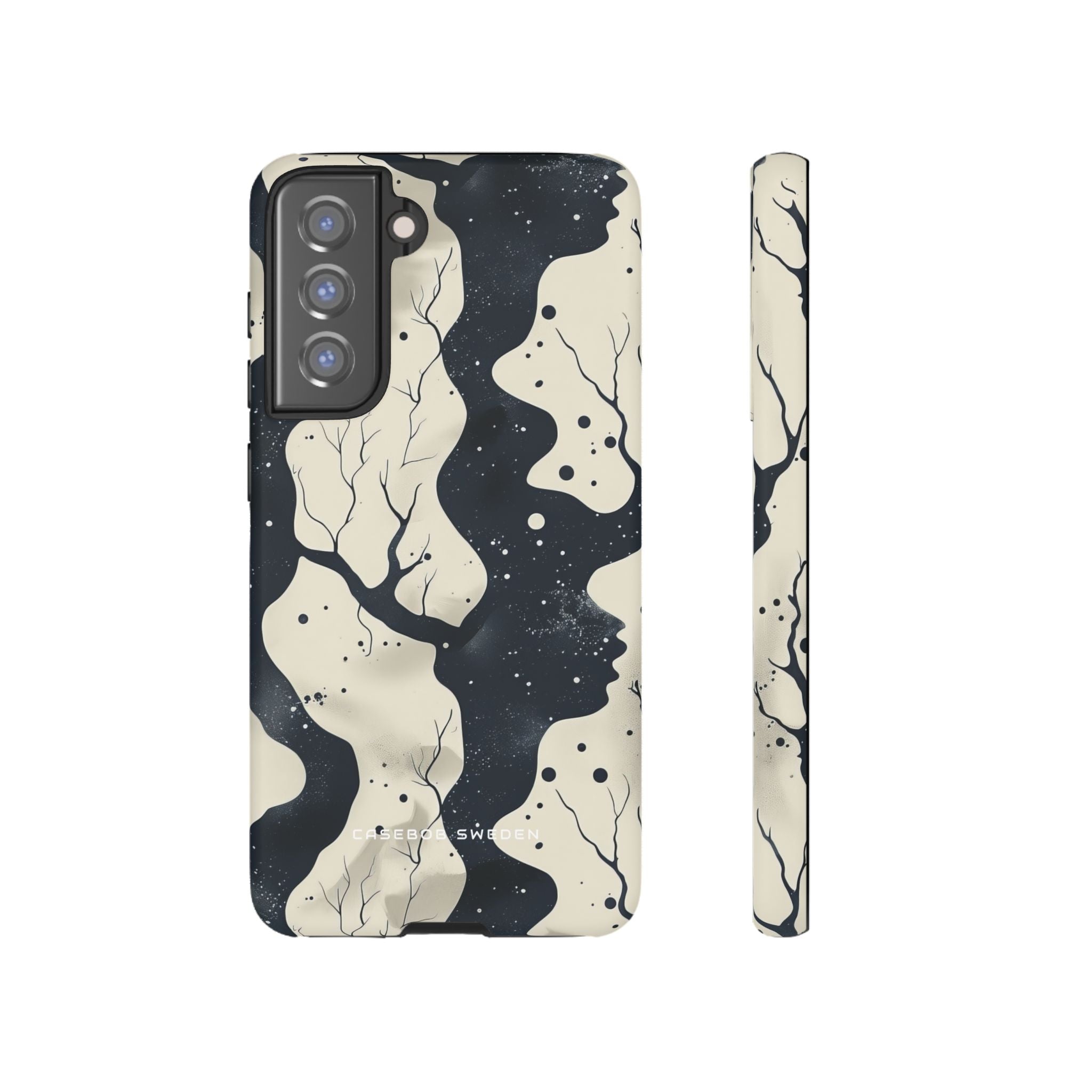 Organic Fluid Silhouettes with Cosmic Depth  Samsung S21 - Tough Phone Case