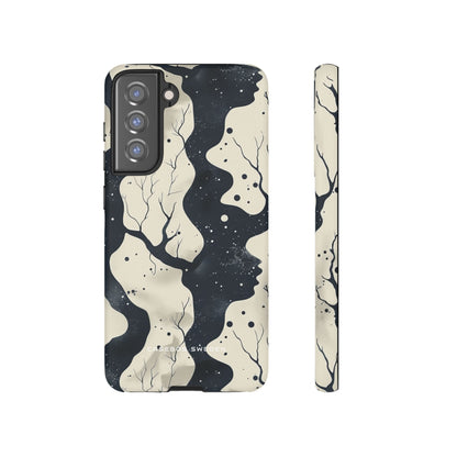 Organic Fluid Silhouettes with Cosmic Depth  Samsung S21 - Tough Phone Case