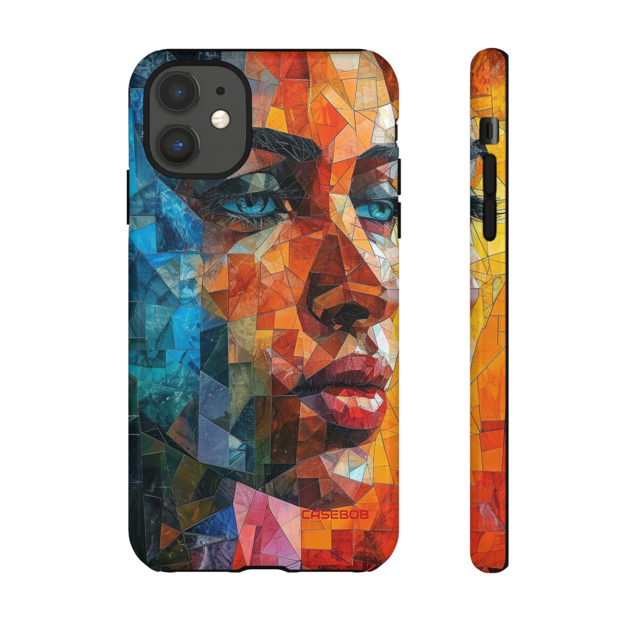 Geometric Fusion Lady - Protective Phone Case