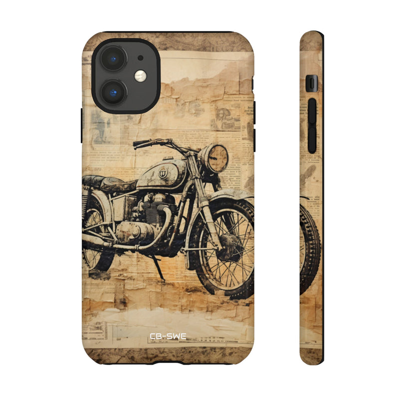 Vintage Motorcycle Collage - iPhone Case