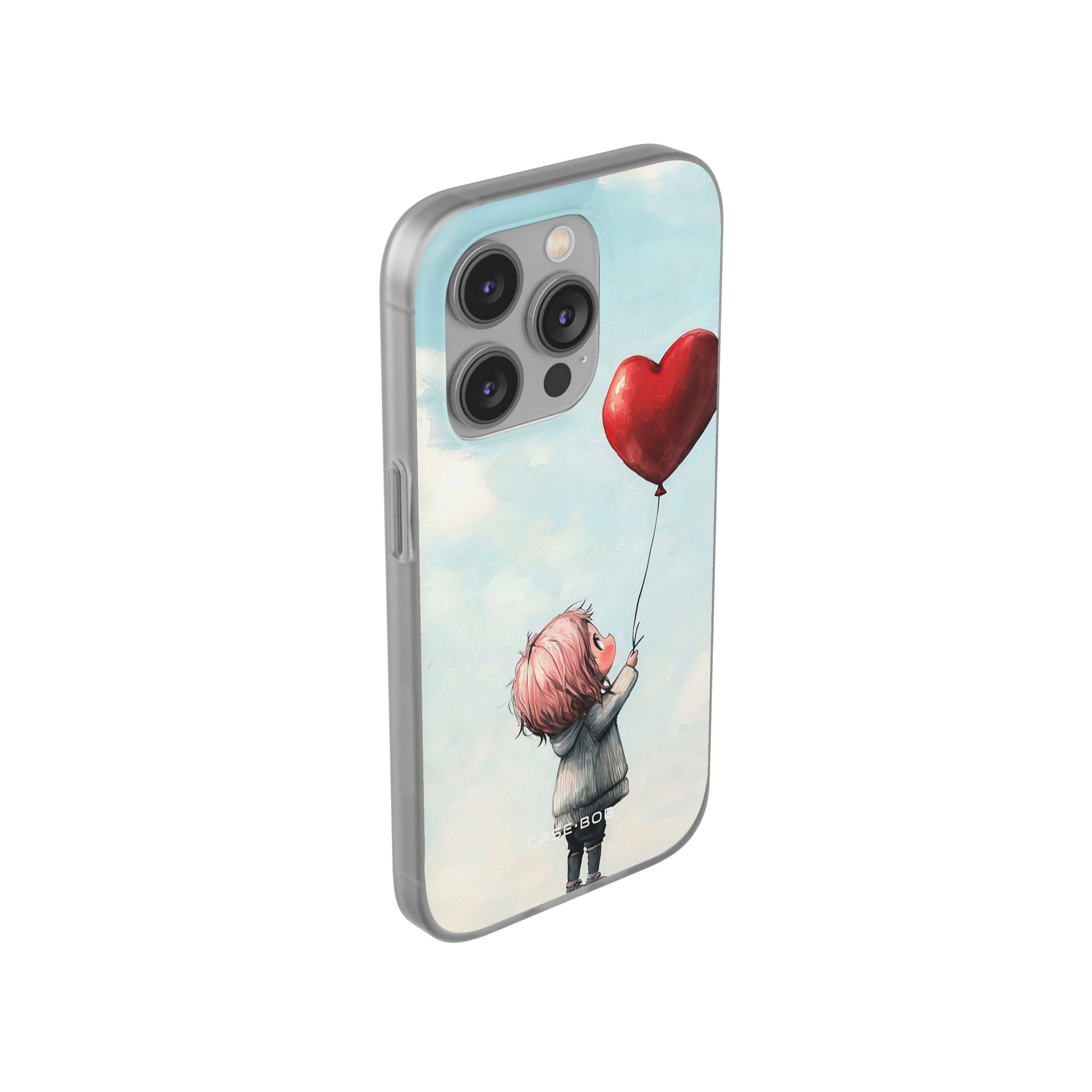 Heart Balloon Glow iPhone 14 Pro Case - Soft