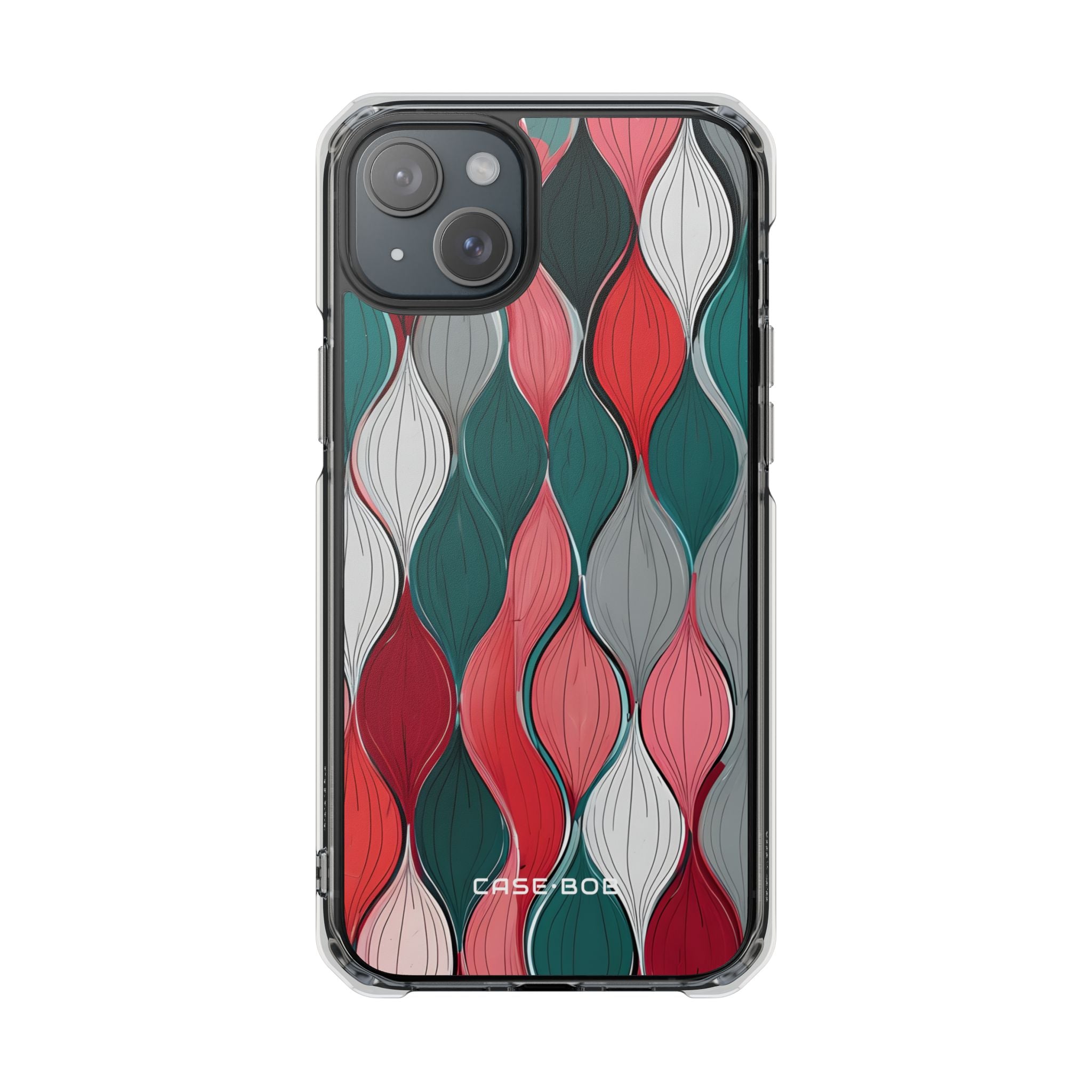 Leaf Cascade Teal iPhone 15 Plus Case - Impact
