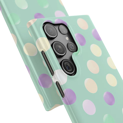 Pastel Polka Dots - Slim Samsung S23 Phone Case