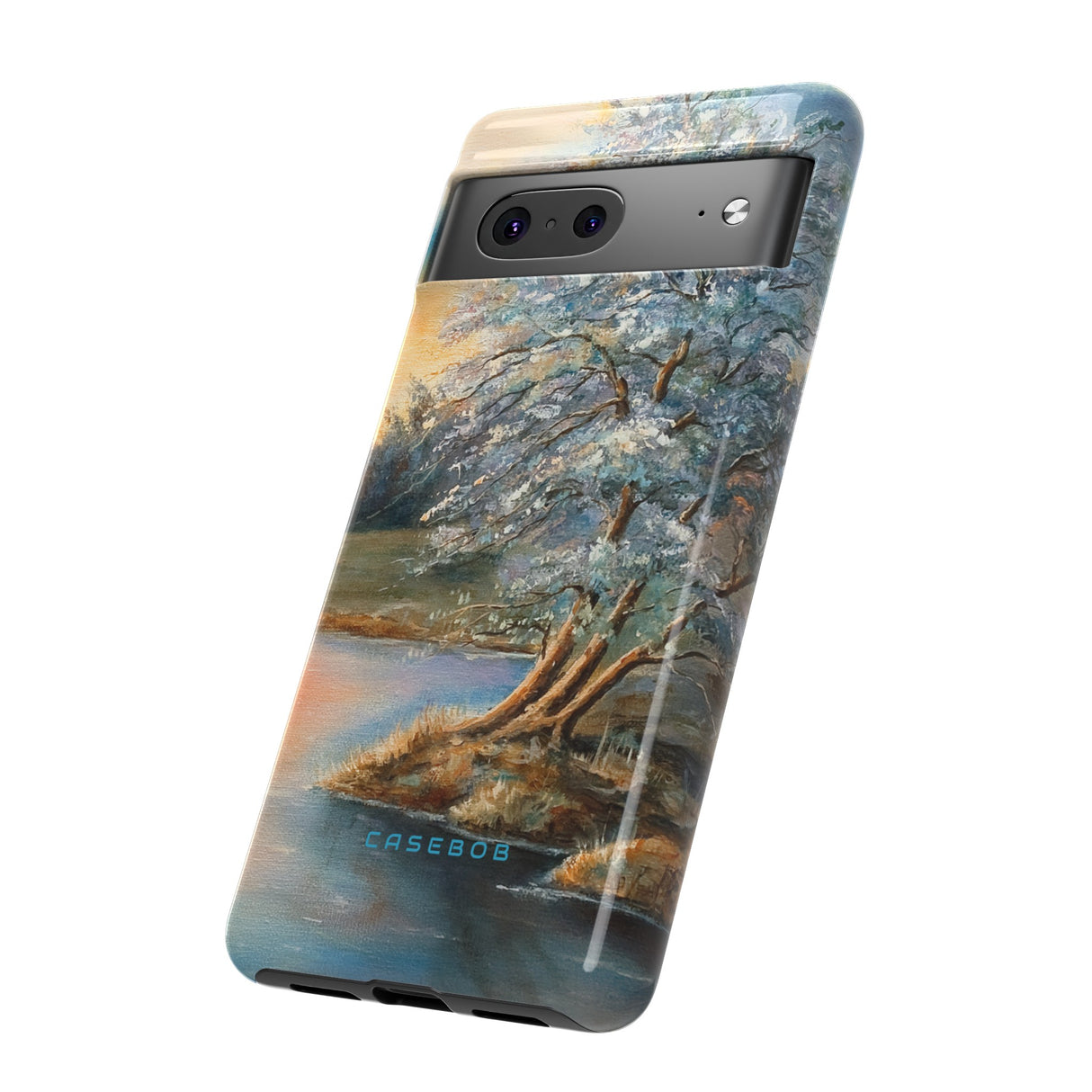 Winterday lake - Protective Phone Case