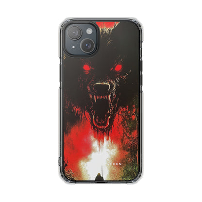 Bloodmoon Wolf's Lament iPhone 15 - Clear Impact Phone Case