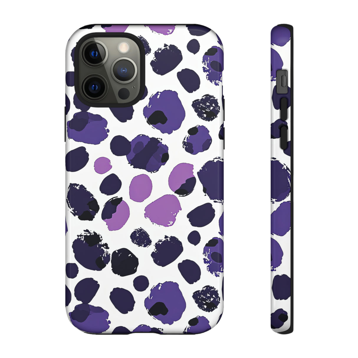 Purple Dots Abstract Minimal Case - Protective Phone Case