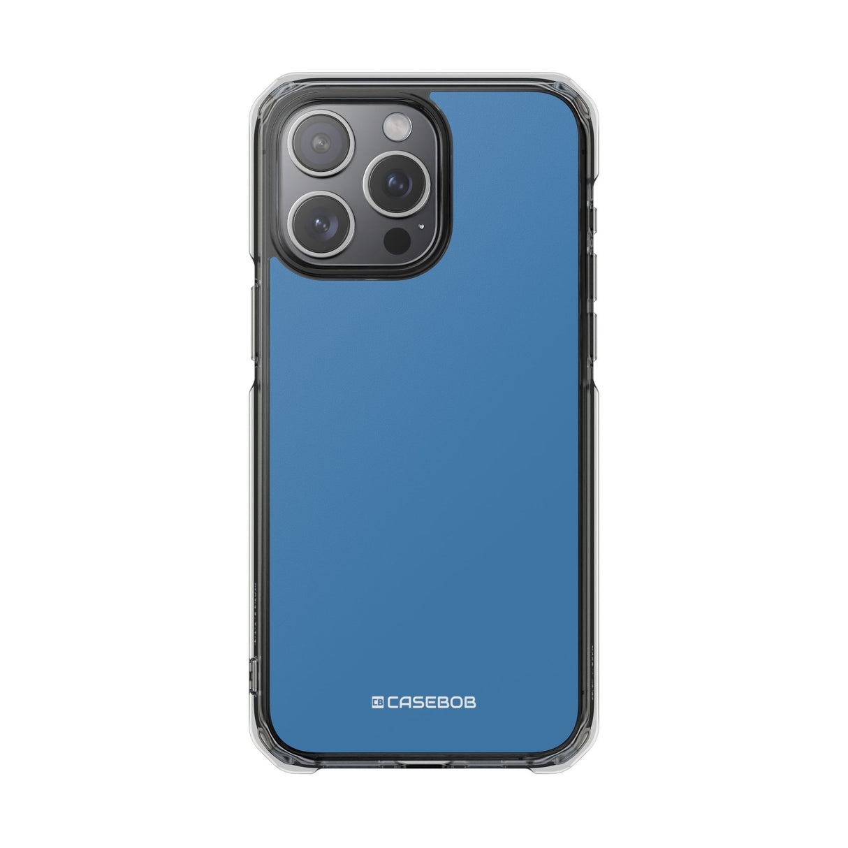 Steel Blue | Phone Case for iPhone (Clear Impact Case - Magnetic)