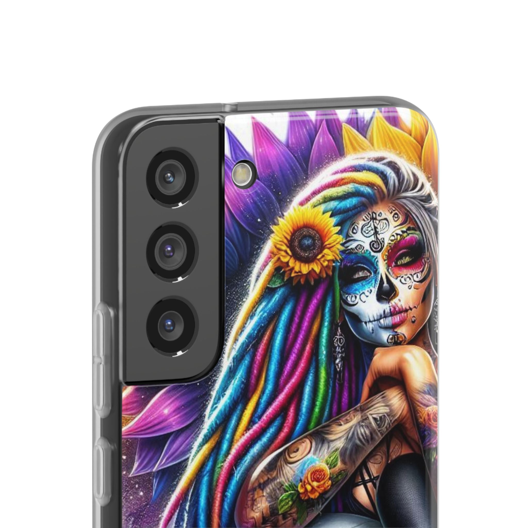 Sunflower Skull Glow Samsung S22 - Soft