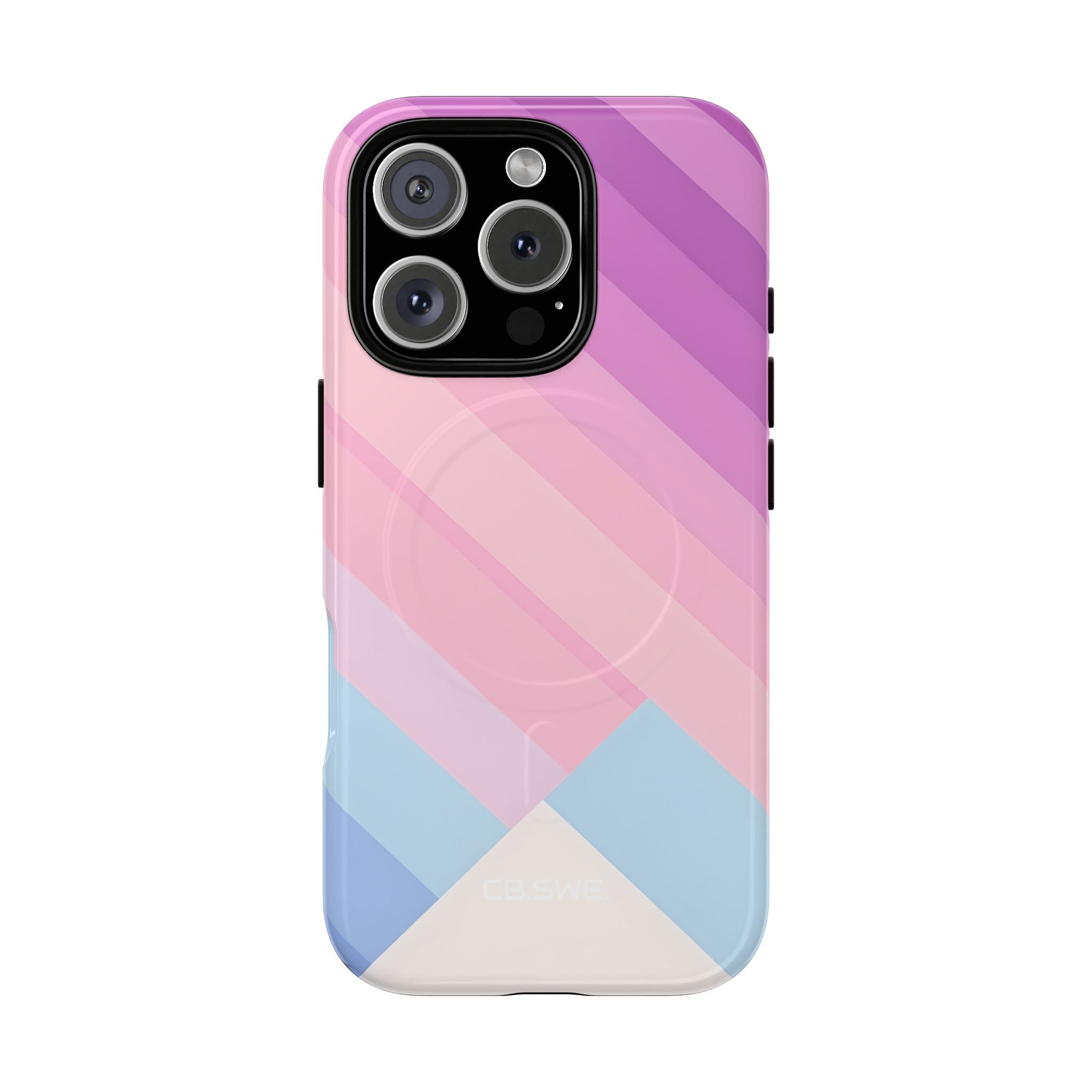 Pink Blue Gradient Layers iPhone 16 - Tough+