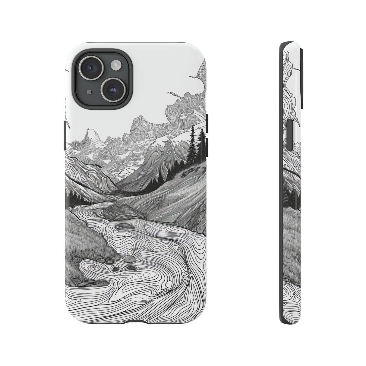 Monochrome Serenity | Protective Phone Case for iPhone