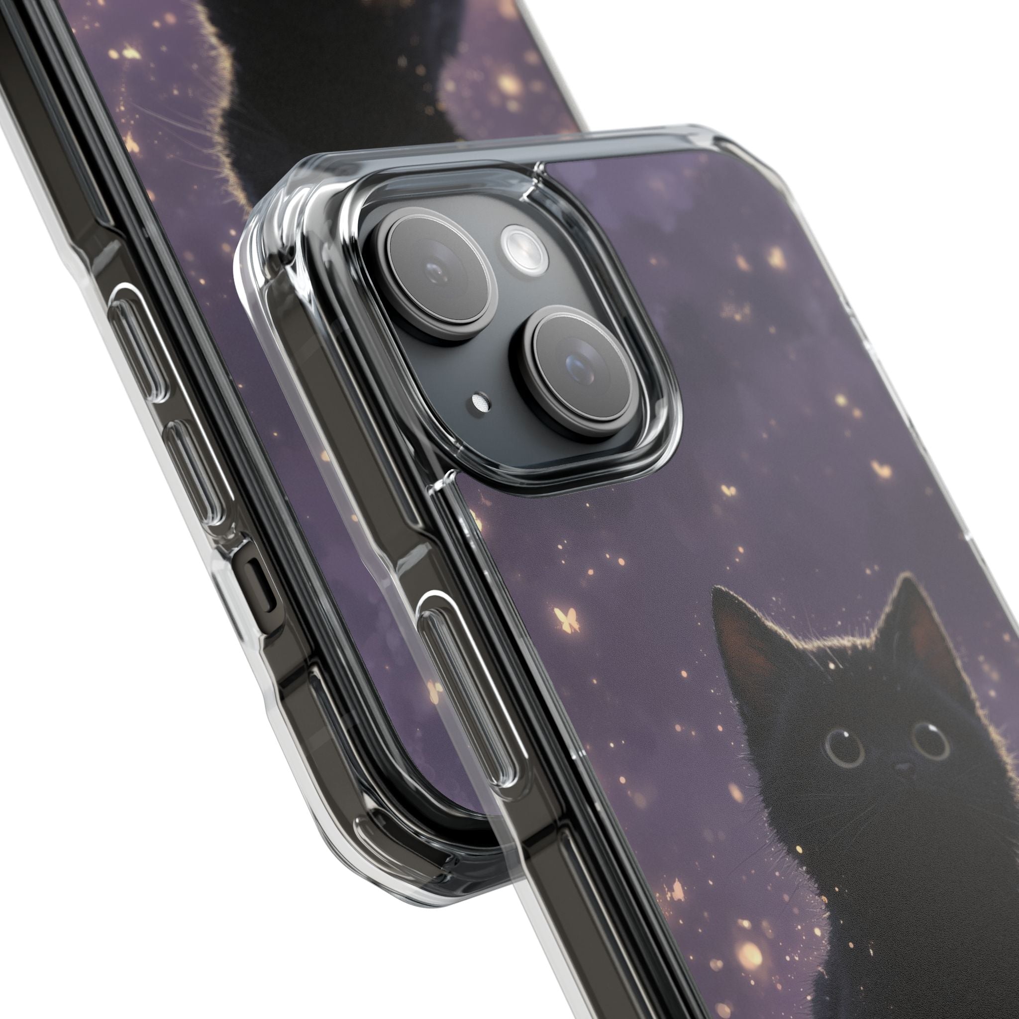 Whimsical Cat Soars iPhone Case - Impact