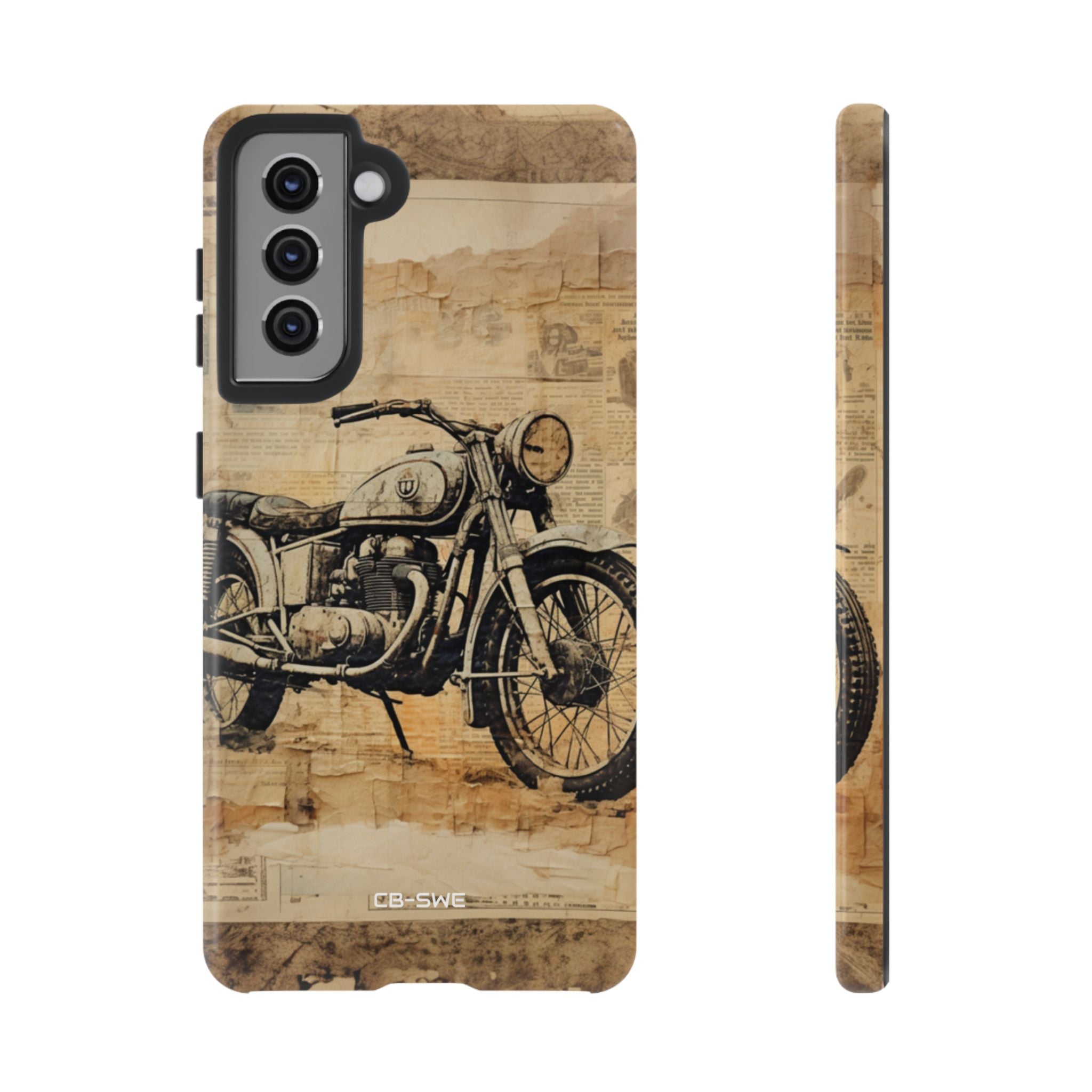 Vintage Motorcycle Collage - Samsung Case