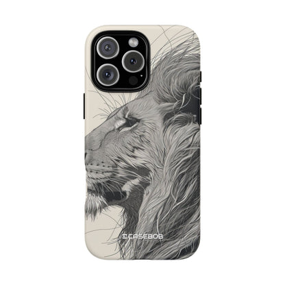 Majestic Lion: Grayscale Elegance - for iPhone 16