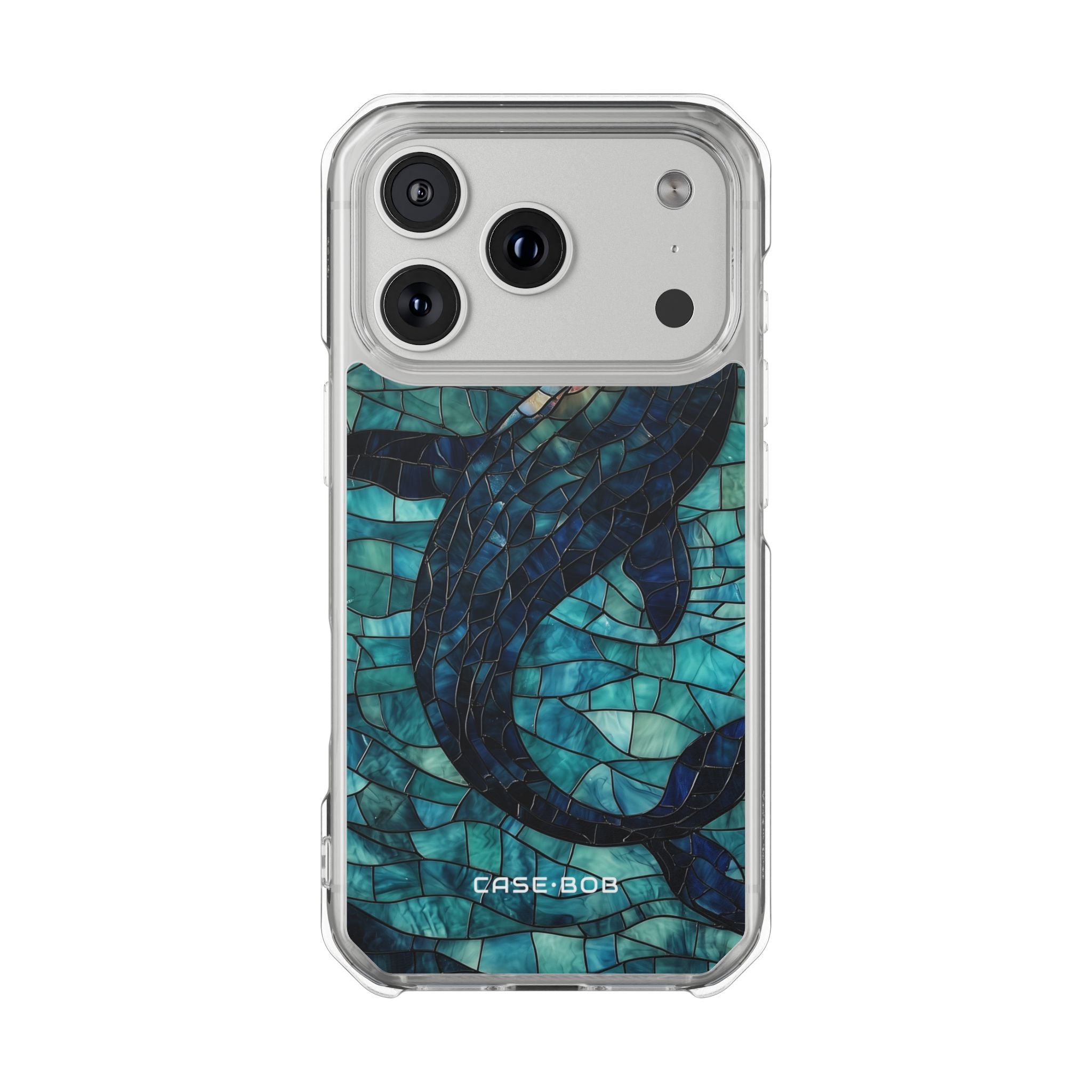 Blue Whale Glow iPhone 17 Pro Case - Impact