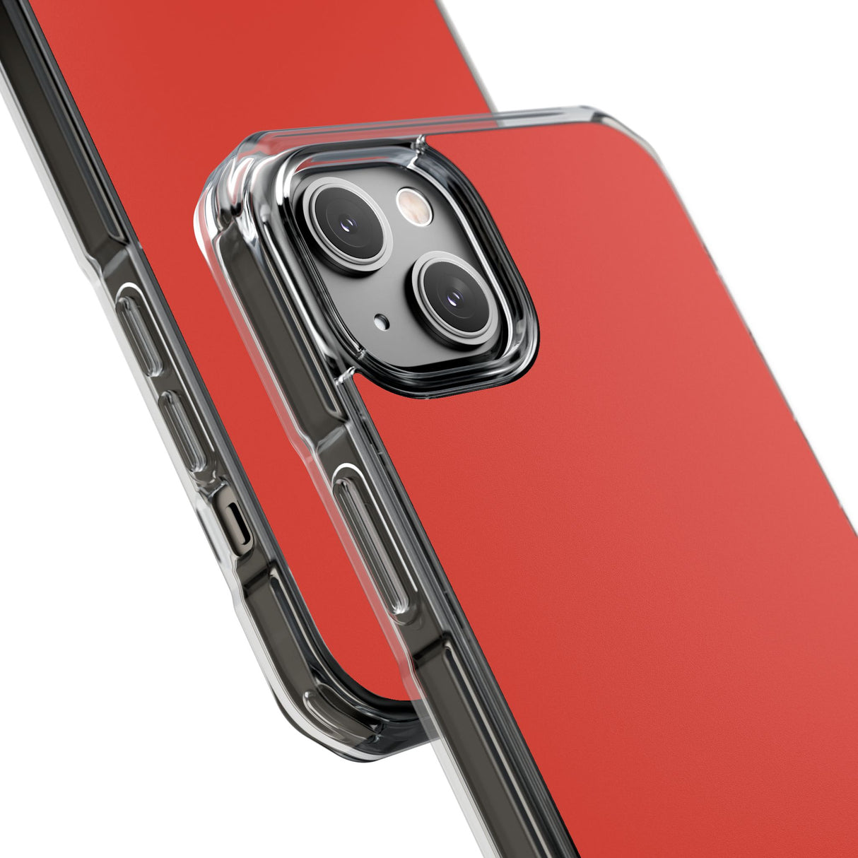 Cinnabar Red | Phone Case for iPhone (Clear Impact Case - Magnetic)