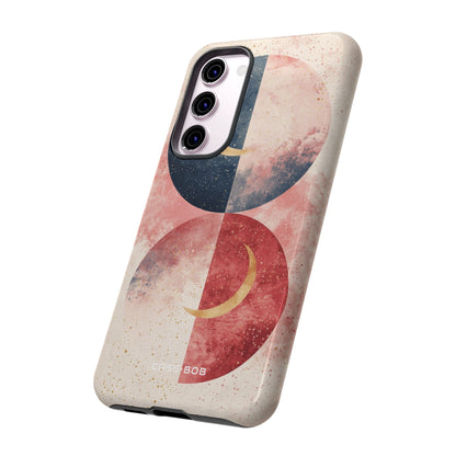 Golden Crescent Circles Samsung S23 Plus Case - Tough