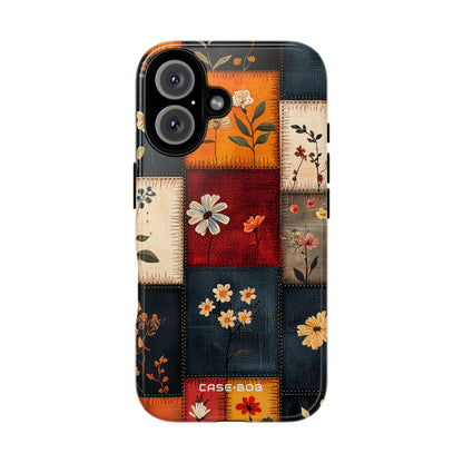 Patchwork Blooms iPhone 16 Pro Case - Tough