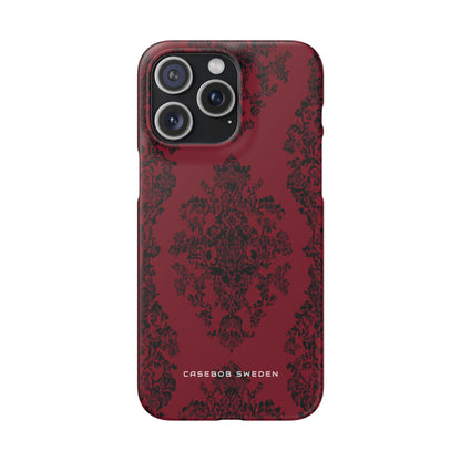 Gothic Crimson Elegance iPhone 15 - Slim Phone Case