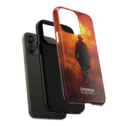 Fiery Sunset Cowboy iPhone 14 - Tough+