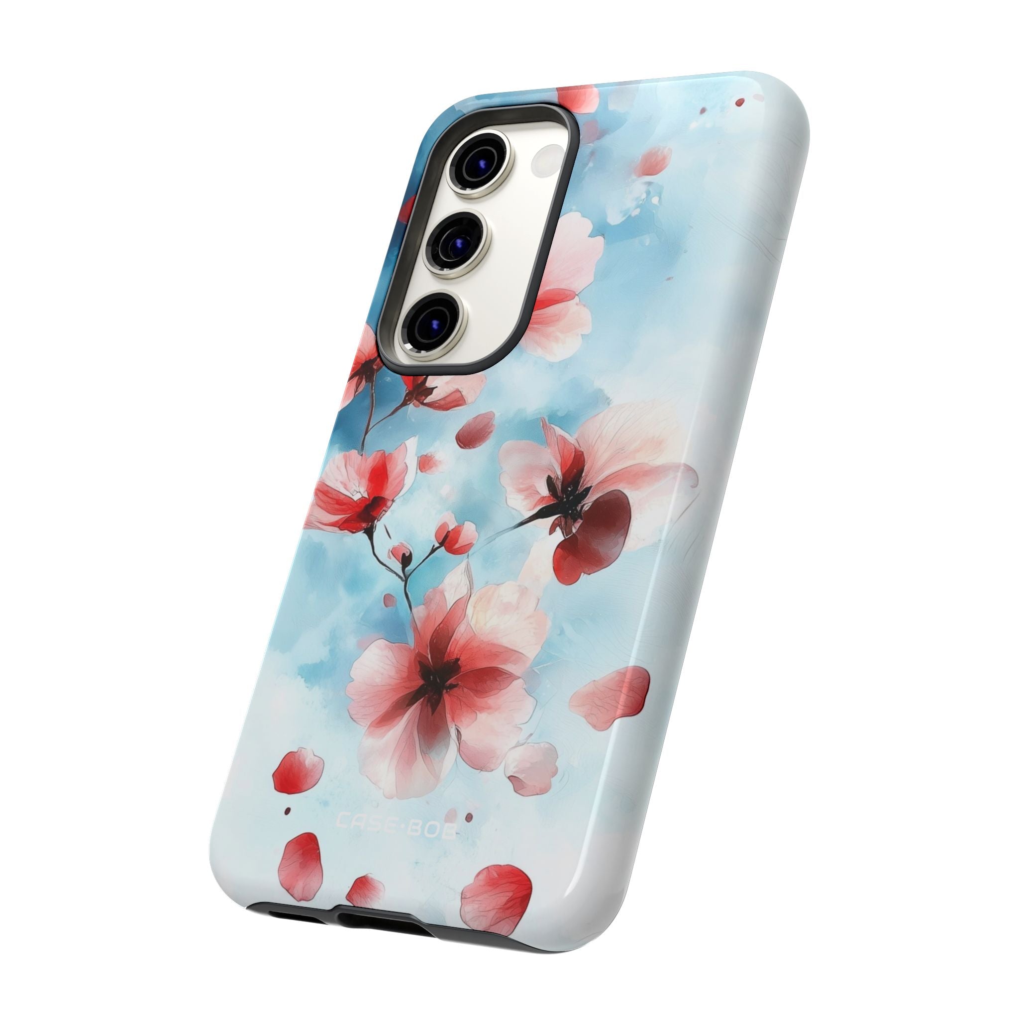 Pink Blossom Drift Samsung S23 Case - Tough