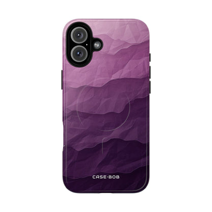 Purple Wave Layers iPhone 16 Plus Case - Tough+