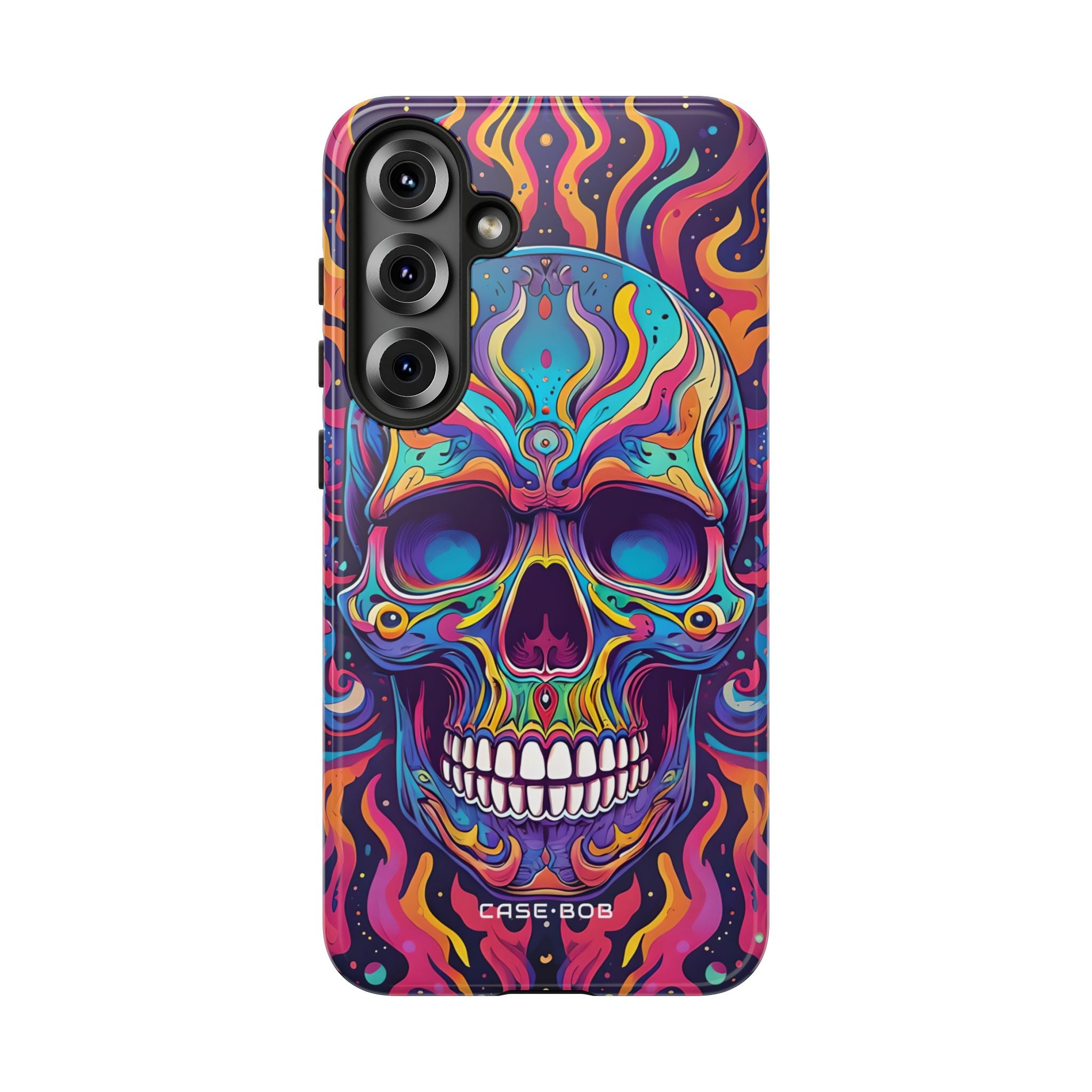 Flaming Skull Samsung S25 Plus Case - Tough
