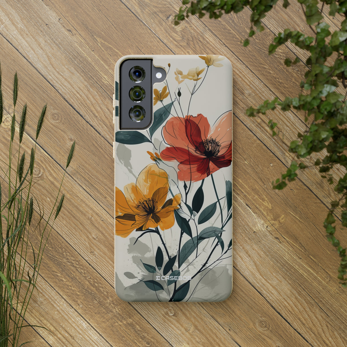 Serene Floral Harmony | Biodegradable Phone Case