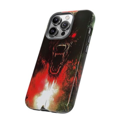 Crimson Wolf iPhone 14 Pro Case - Tough