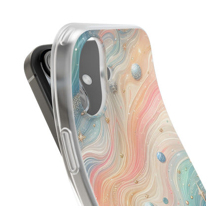 Iridescent Swirls iPhone 16 Case - Soft