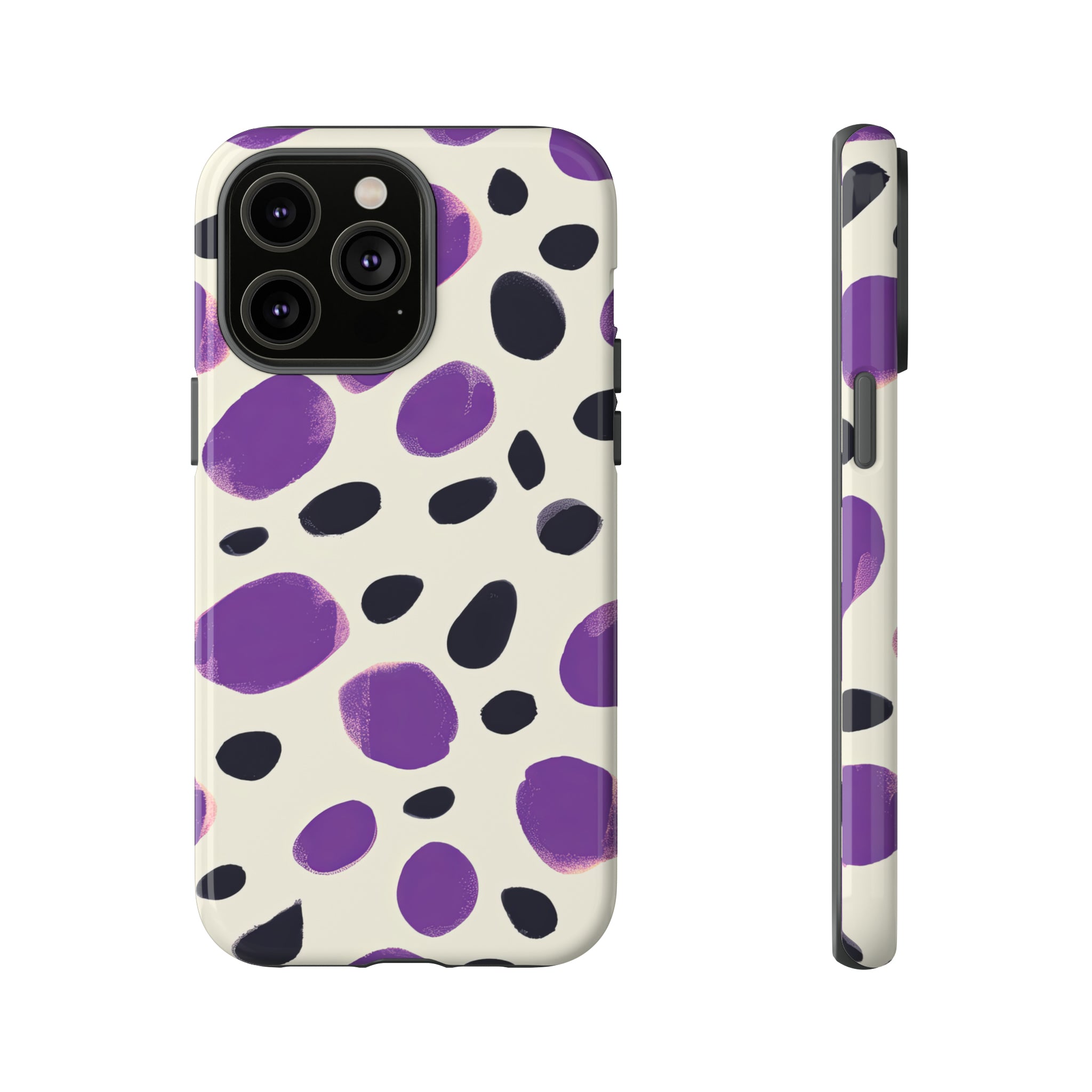 Purple Dot Matrix Case - Protective Phone Case