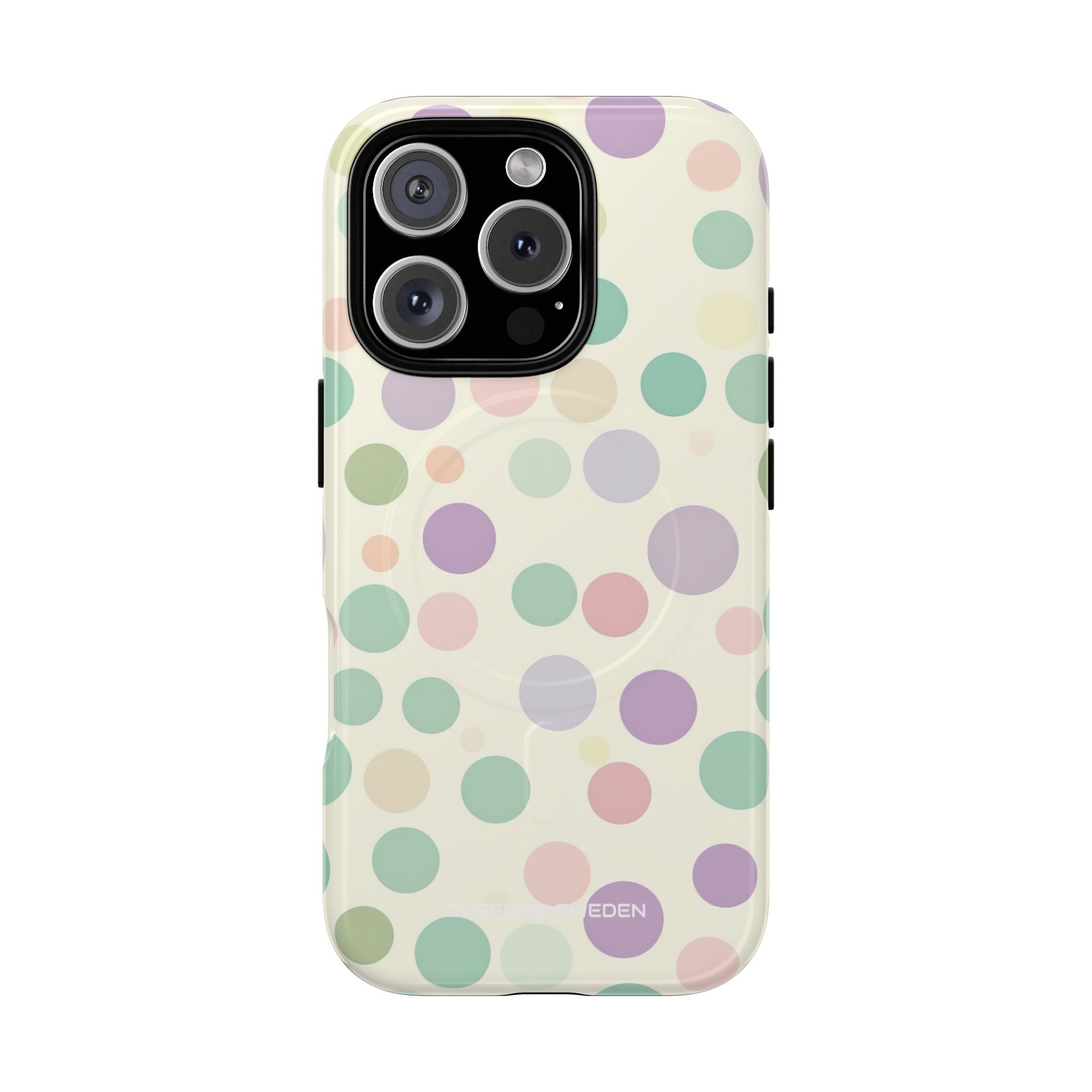 Playful Pastel Polka Dots - Tough + MagSafe® iPhone 16 Phone Case