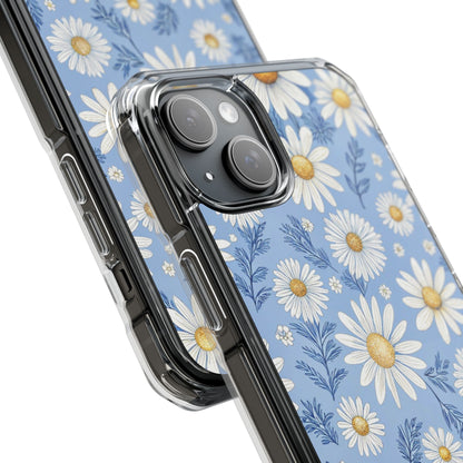 Daisies On Blue iPhone Case - Impact