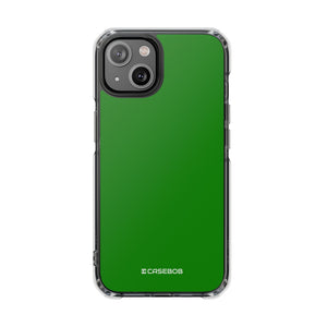 India Green | Handyhülle für iPhone (Clear Impact Case - Magnetisch) 