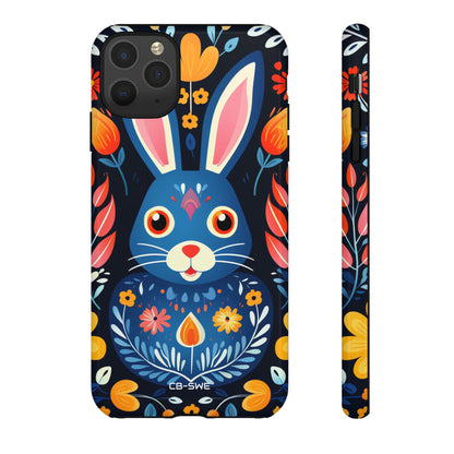 Bunny Jumps Joyfully - iPhone Case