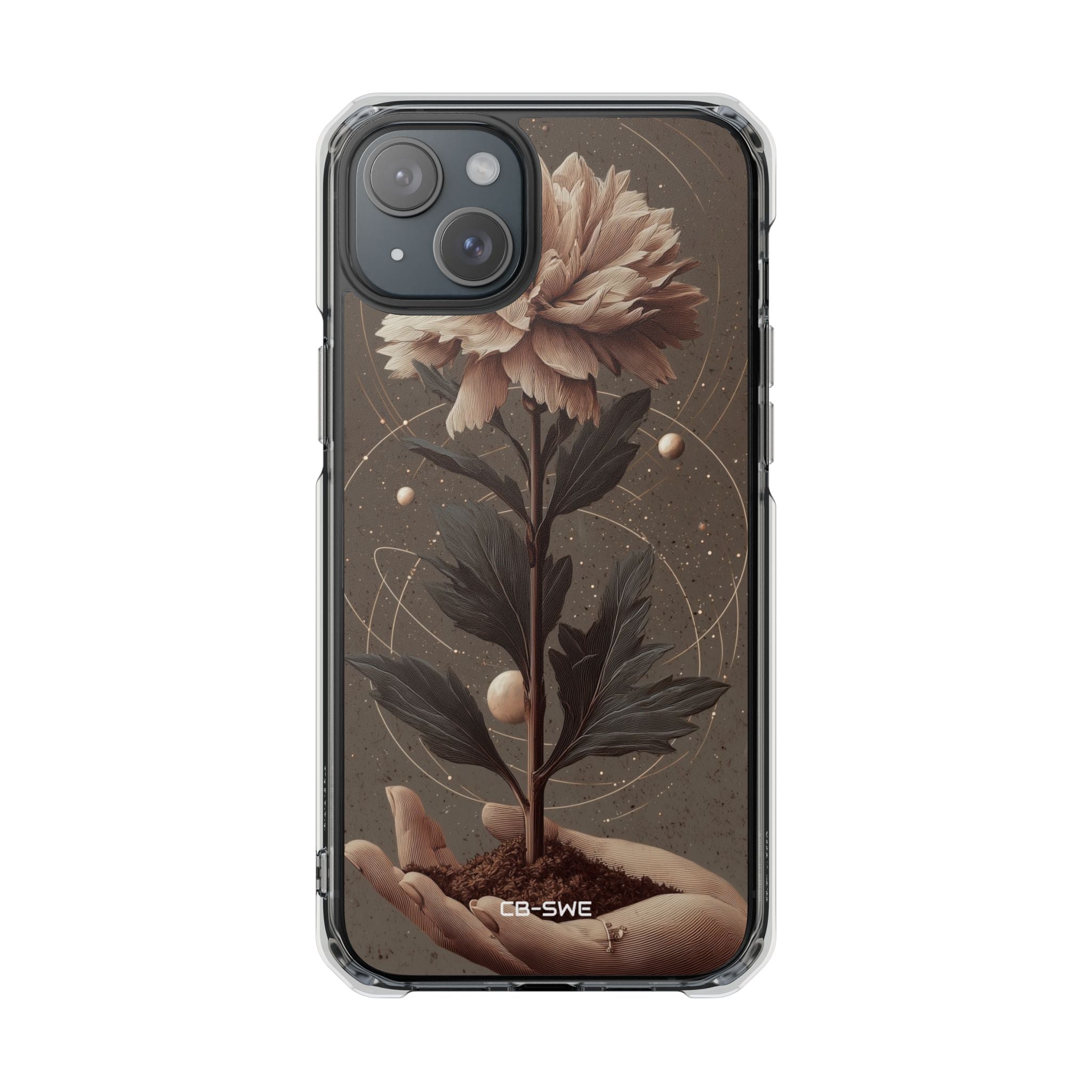 Celestial Flower Embrace iPhone Case - Impact