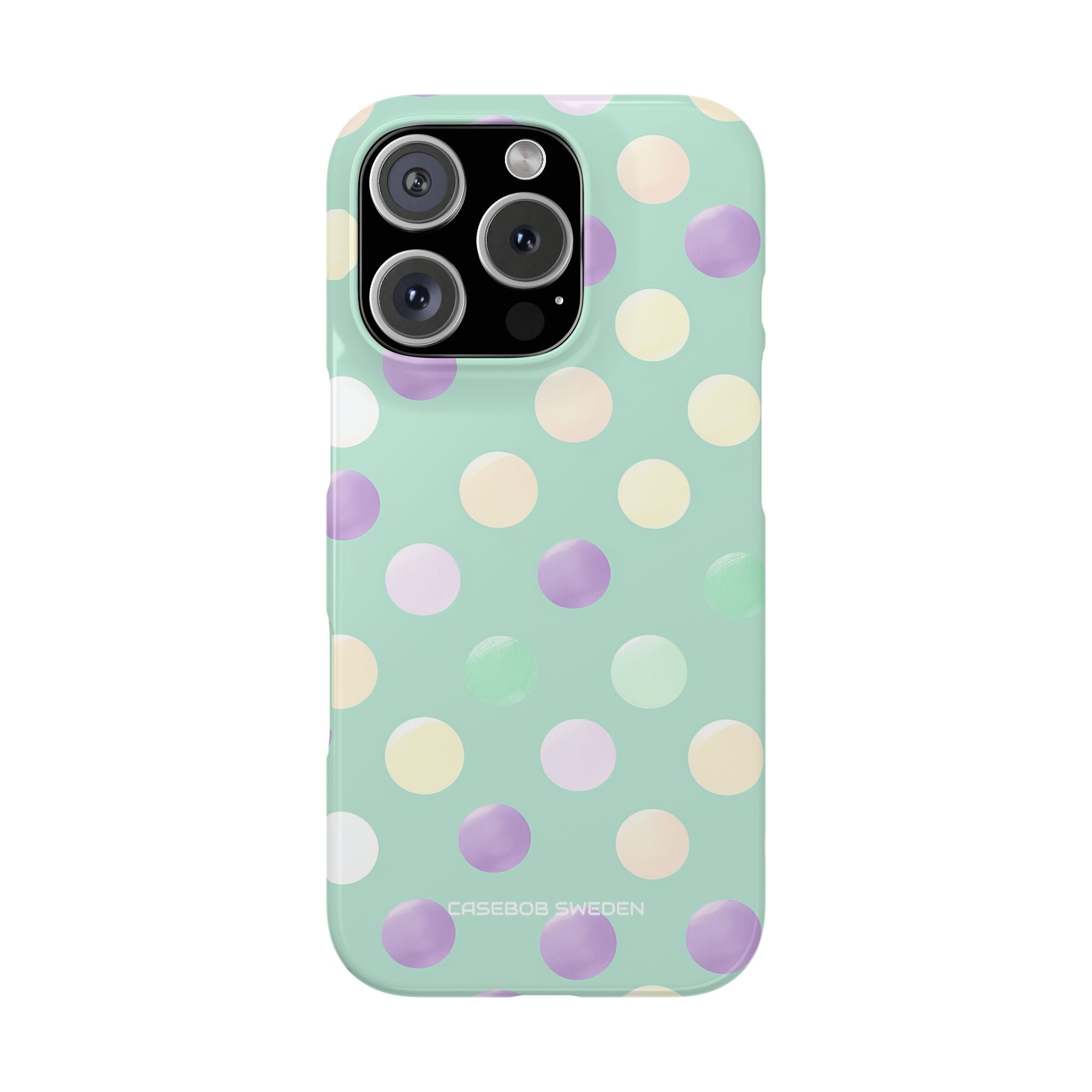 Pastel Polka Dots - Slim iPhone 16 Phone Case