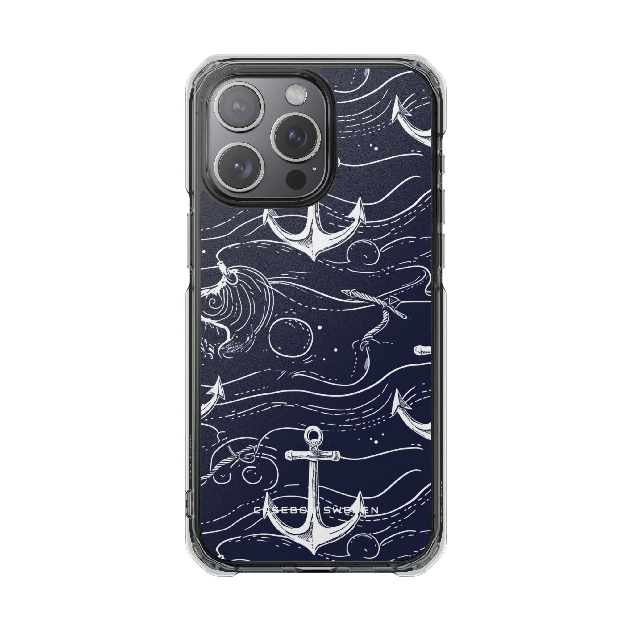 Gradient Anchorflow Waves iPhone 15 - Clear Impact Phone Case