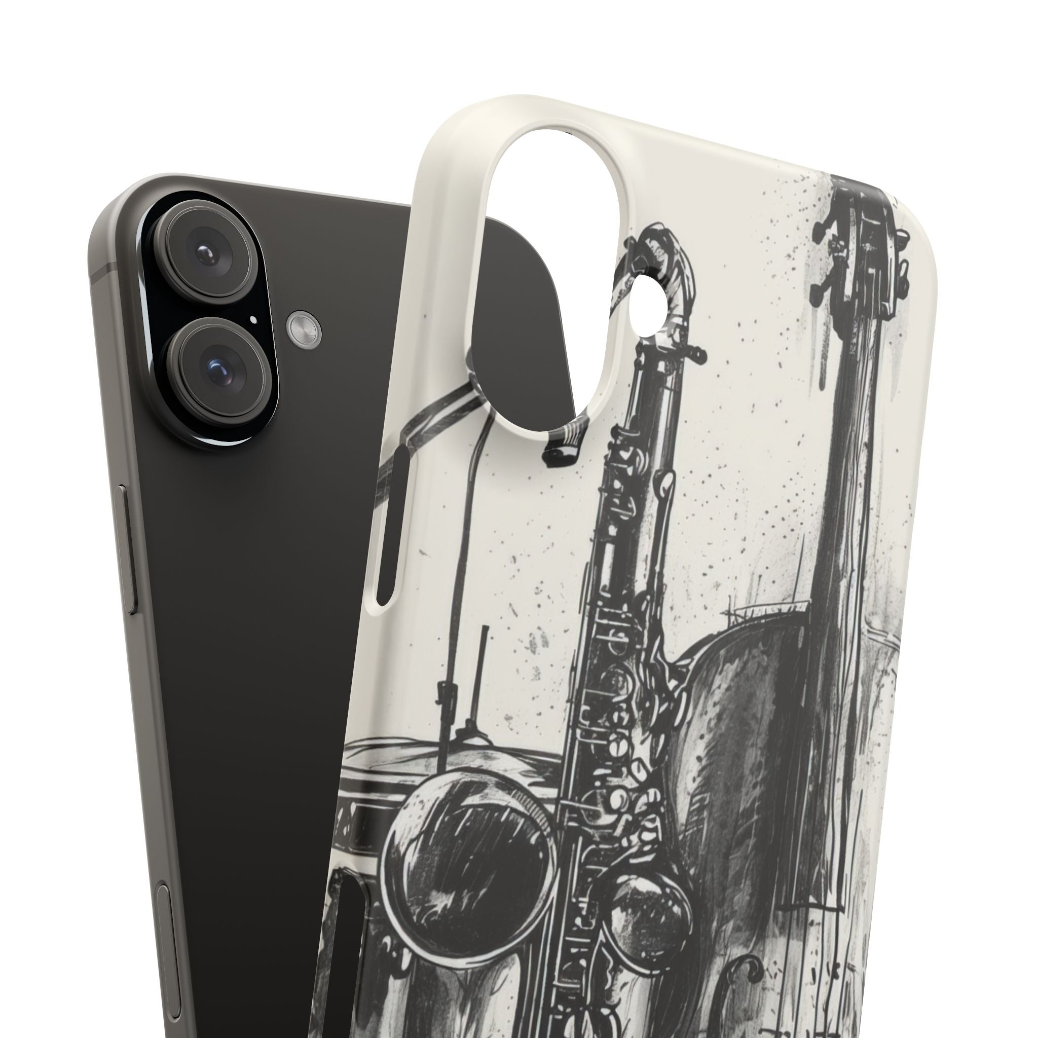 Jazz Instrument Line Symphony iPhone 16 - Slim Phone Case