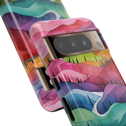 Whimsical Colorful Valleys - Google Pixel Case