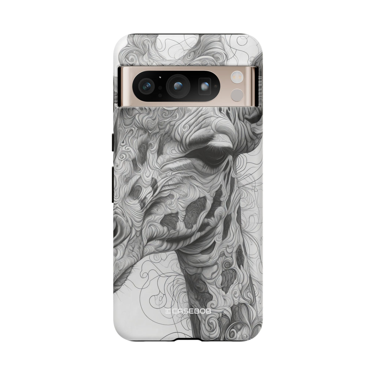 Monochrome Giraffe | Protective Phone Case for Google Pixel