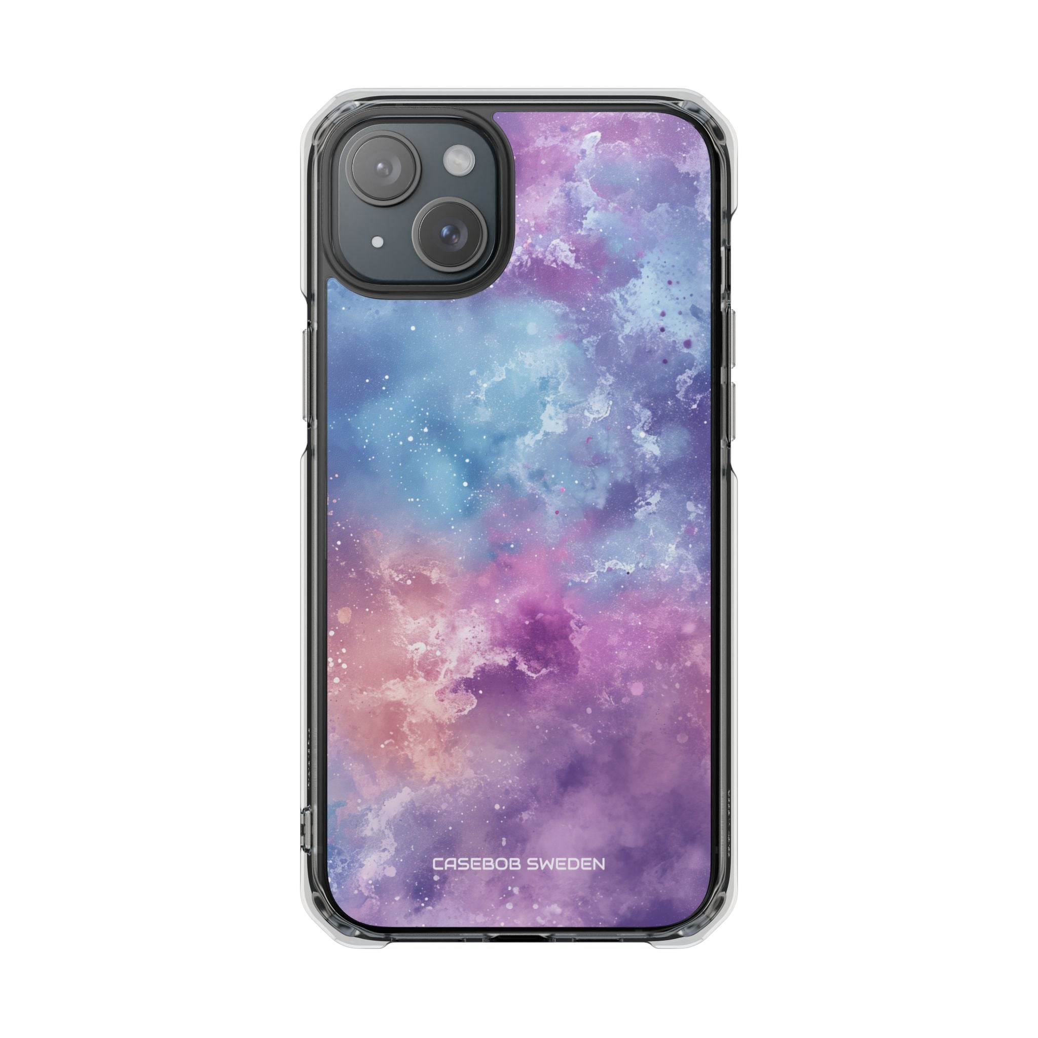 Cosmic Nebula Swirls - Clear Impact iPhone 15 Phone Case